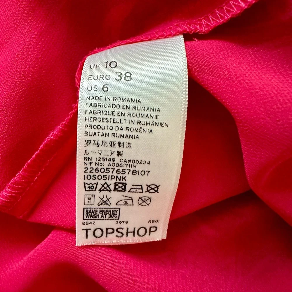 Topshop | Pink Floral Mod Style Dress - Size 6 - EUC_13